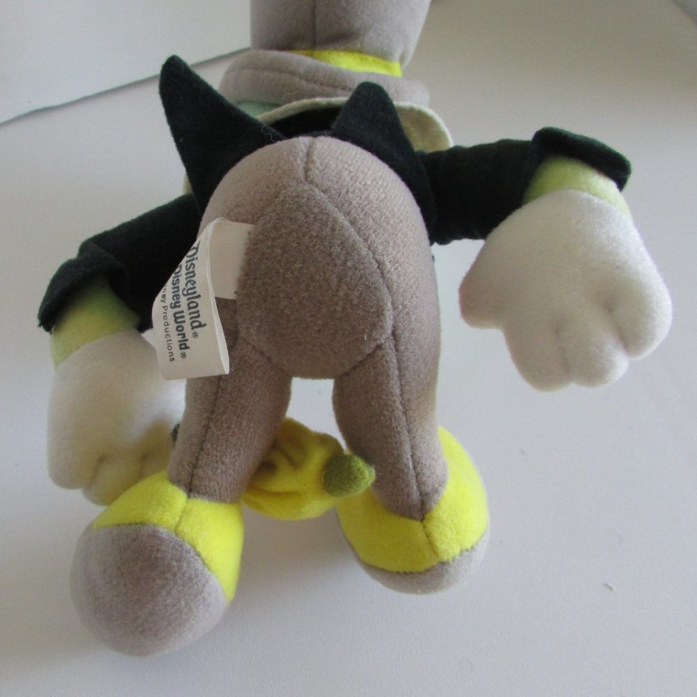 JIMINY CRICKET w/ umbrella Disney 8" tall sitting PLUSH Stuffed Animal - Picture 8 of 17